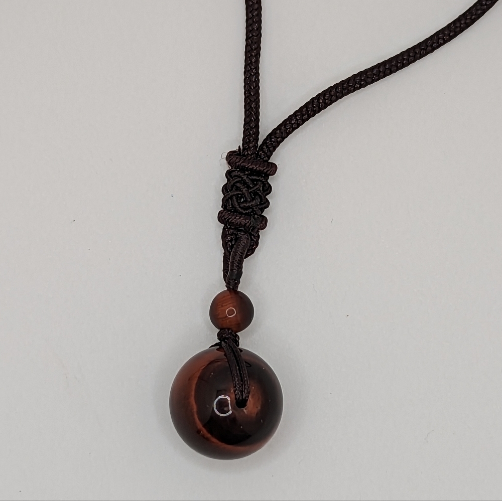 Tigers Eye 16mm Necklace